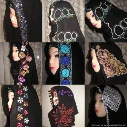 Picture of Pieces/One Roll Women's Muslim Hijab Pins Islamic Scarf