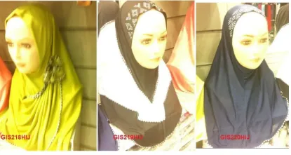 Picture of Arab Womens Hijab Caps Headwear Amira Islamic Long Scar