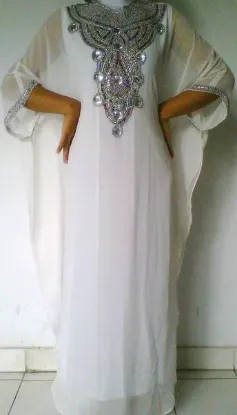 Picture of modest maxi gown arabian party wear jalabiya jilbab fus