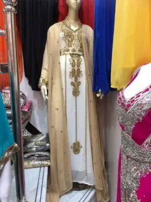 Picture of modest maxi gown dubai farasha wedding gown abaya jalab