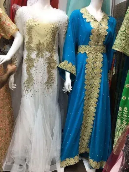 Picture of dubai arabian wedding gown caftan exclusive georgette ,