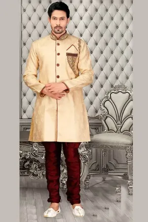 https://radhedesigner.com/images/thumbs/000/0000770_beige-jacquard-silk-indian-wedding-indowestern-sherwani_450.webp