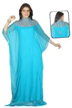 Picture of royal stylish bridal caftan georgette machine embroider