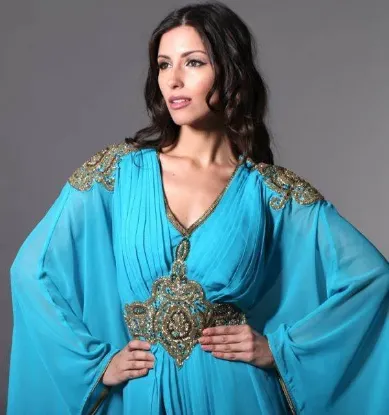 Picture of exclusive arabian bridal georgette full sleeve modern p