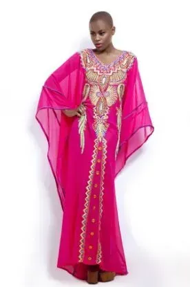 Picture of modern dubai georgette arabian wedding gown caftan ,aba