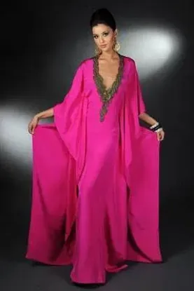 Picture of modest maxi gown bridal moroccan dubai kaftan abaya jal