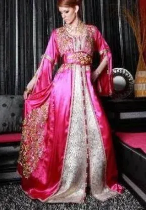 Picture of bridal moroccan modern cut work hand embroidery design 