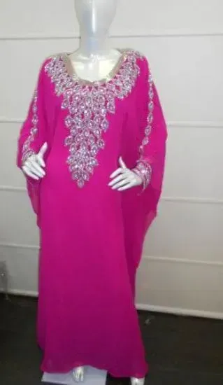 Picture of modest maxi gown caftan hijab lovely takchita arabian j
