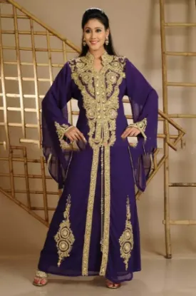 Picture of dubai kaftan moroccan maghrib jilbab full sleeve dress 