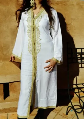 Picture of modest maxi gown fancy lovely arabian georgette jalabiy