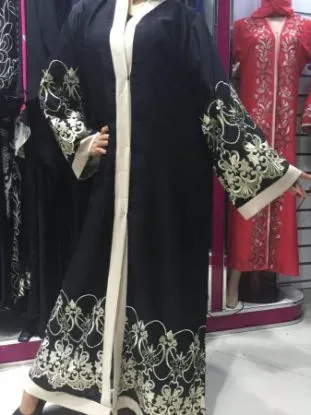 Picture of modern dubai caftan dress abaya jilbab kheleej,f1343