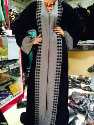 Picture of modest maxi gown georgette fancy jilbab moroccan caftan
