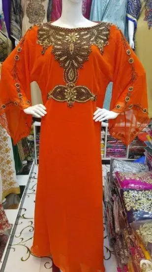 Picture of caftan georgette fancy wedding gown jalabiya jilbab mo,