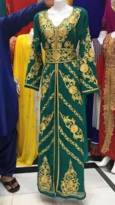 Picture of modest maxi gown farasha arabian dubai kaftan jalabiya 