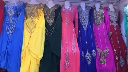 Picture of modest maxi gown farasha moroccan abaya jilbab fancy br