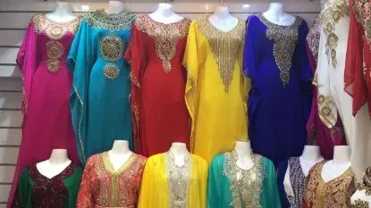 Picture of exclusive fancy jilbab arabian wedding gown takshita m,