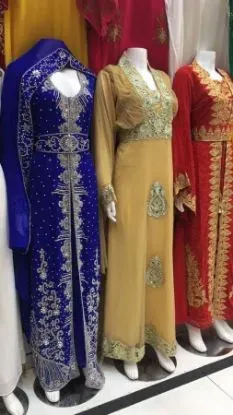 Picture of modest maxi gown moroccan dubai kaftan abaya jalabiya j