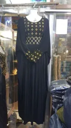 Picture of fancy arabian wedding gown khaleeji thobe caftan dress,