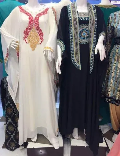 Picture of beautiful floor touch maxi dress abaya perfect for any,