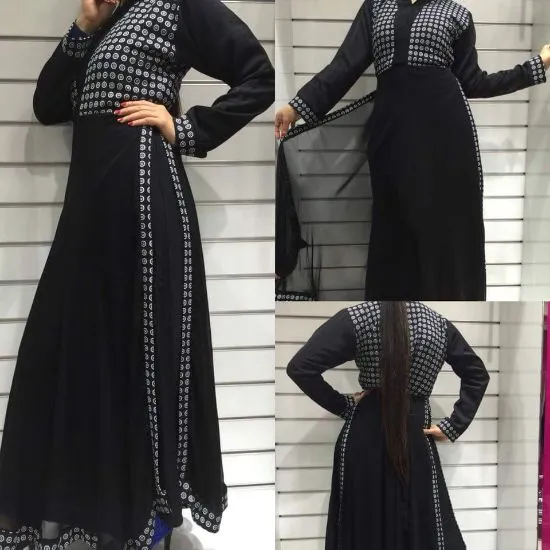 Picture of abaya 2 layer,sims 2 abaya,abaya,jilbab,kaftan dress,d,
