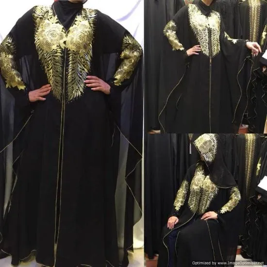 Picture of 2 tone abaya,2 color abaya,abaya,jilbab,kaftan dress,d,