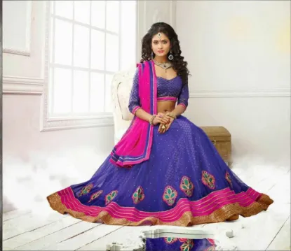 Picture of 2 states bridal lehenga,lehenga saree at voonikchaniya 