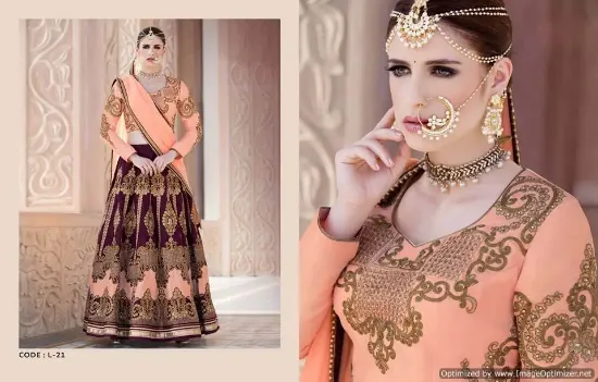 Picture of 2 states bridal lehenga,lehenga saree at voonikchaniya,