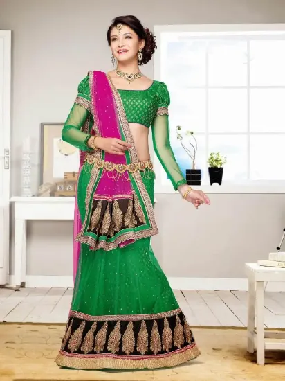 Picture of a line lehenga cutting,ghagra choli for kidschaniya cho