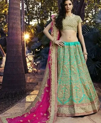 Picture of a line lehenga drafting,ghagra choli indiachaniya chol,