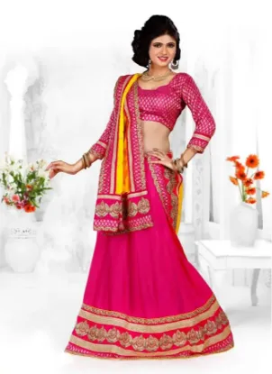 Picture of a line lehenga patterns,ghagra choli dance costumechani