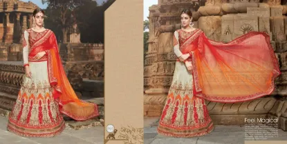 Picture of a line lehenga,ghagra choli and yellowchaniya choli,ch,