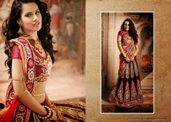 Picture of a line lehengas,how to wear a ghagra cholichaniya choli