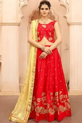 Picture of arkita trend setter lehenga choli style georgette sari,