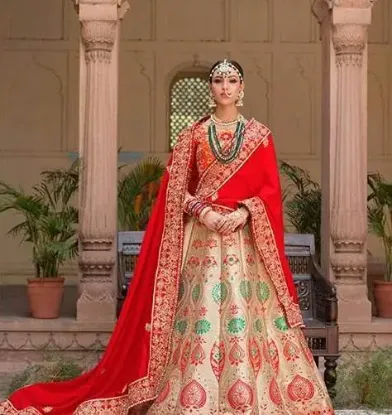 Picture of arpana trend setter lehenga choli style georgette sari 