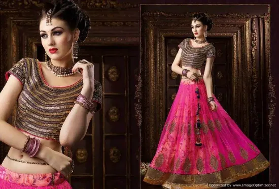 Picture of art silk lehengachaniya choli,choli,lehenga,belly dance