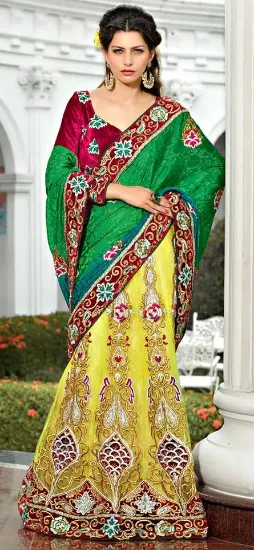 Picture of banglori satin fabric lehenga choli indian ethnic desig