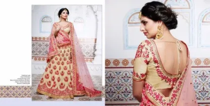 Picture of banglori satin fabric lehenga indian designer lehenga ,