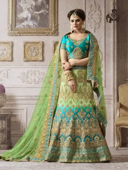 Picture of beautiful women reception party wear beautiful designe,