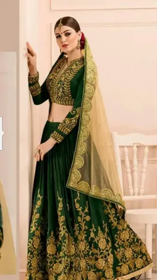 Picture of black indian designer lehenga choli modest maxi gown le