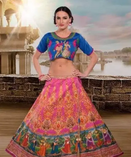 Picture of bollywood bridal lehenga choli,ghagra choli sareechani,