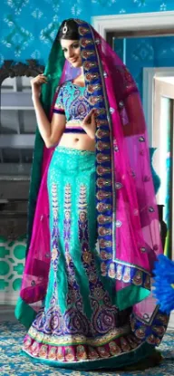 Picture of bollywood designer indian festival ethnic lehenga choli