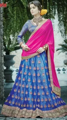 Picture of bollywood designer lehenga choli indian wedding wear b,