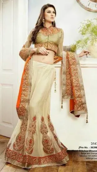 Picture of bollywood designer lehenga choli moroccan style outfits