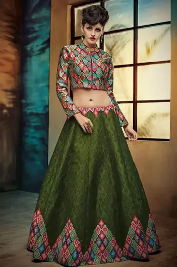 Picture of bollywood indian bridal lehenga designer choli wedding,