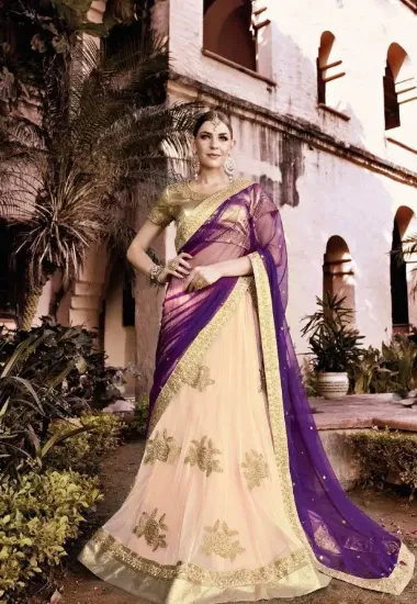 Picture of bollywood indian lehenga sari party women saree design,