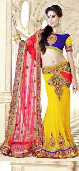 Picture of bollywood indian party wear dress lehenga choli wedding