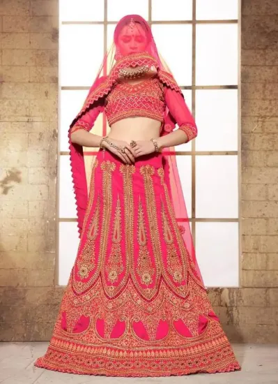 Picture of bollywood indian women anushka wedding lehenga choli v,