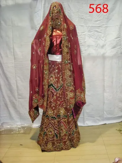 Picture of bollywood inspired indian ethnic bridal designer lengha