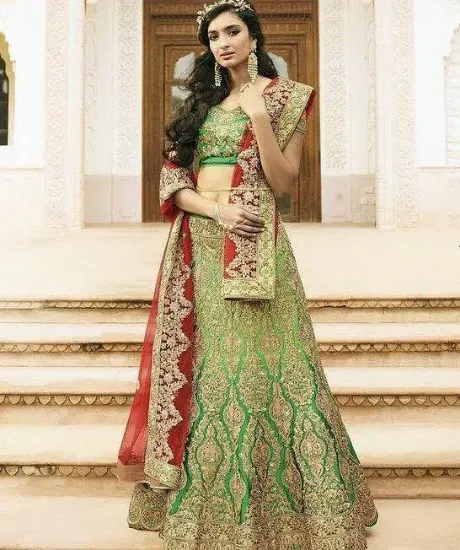 Picture of bollywood lehenga choli for ,ghagra choli vs lehen,g564