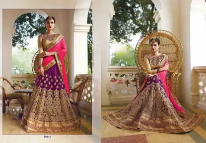 Picture of bollywood lehenga style saree online shopping,lehenga ,